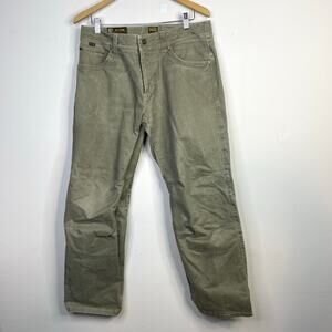 Kuhl Rydr Vintage Patina Dye Khaki Tan Full Workwear Gorpcore Pants Mens 34 x 32